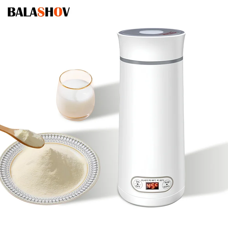 Portable Electric Kettle For Stainless Steel Kettle Mini Electric Water Bottle Thermal Cup For Boil Hot Water Baby Milk Powder 1