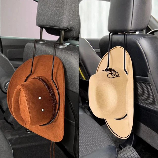 Car Cowboy Hat Holder Headrest Back Seat Mount Heavy Duty Metal Universal Auto  Hat Hanger Organizer Hanging Rack Hat Accessories - AliExpress
