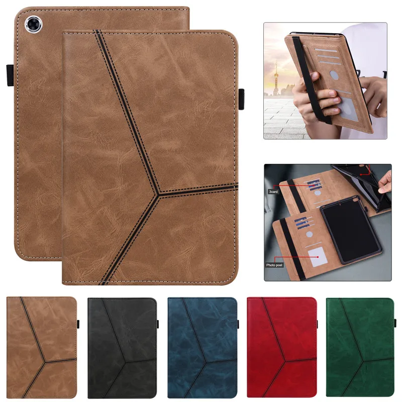 

Чехол для Samsung Tab A9 Plus, 11 дюймов, деловой кожаный чехол для Funda Galaxy Tab A9 Plus A9 + Чехол-бумажник с подставкой