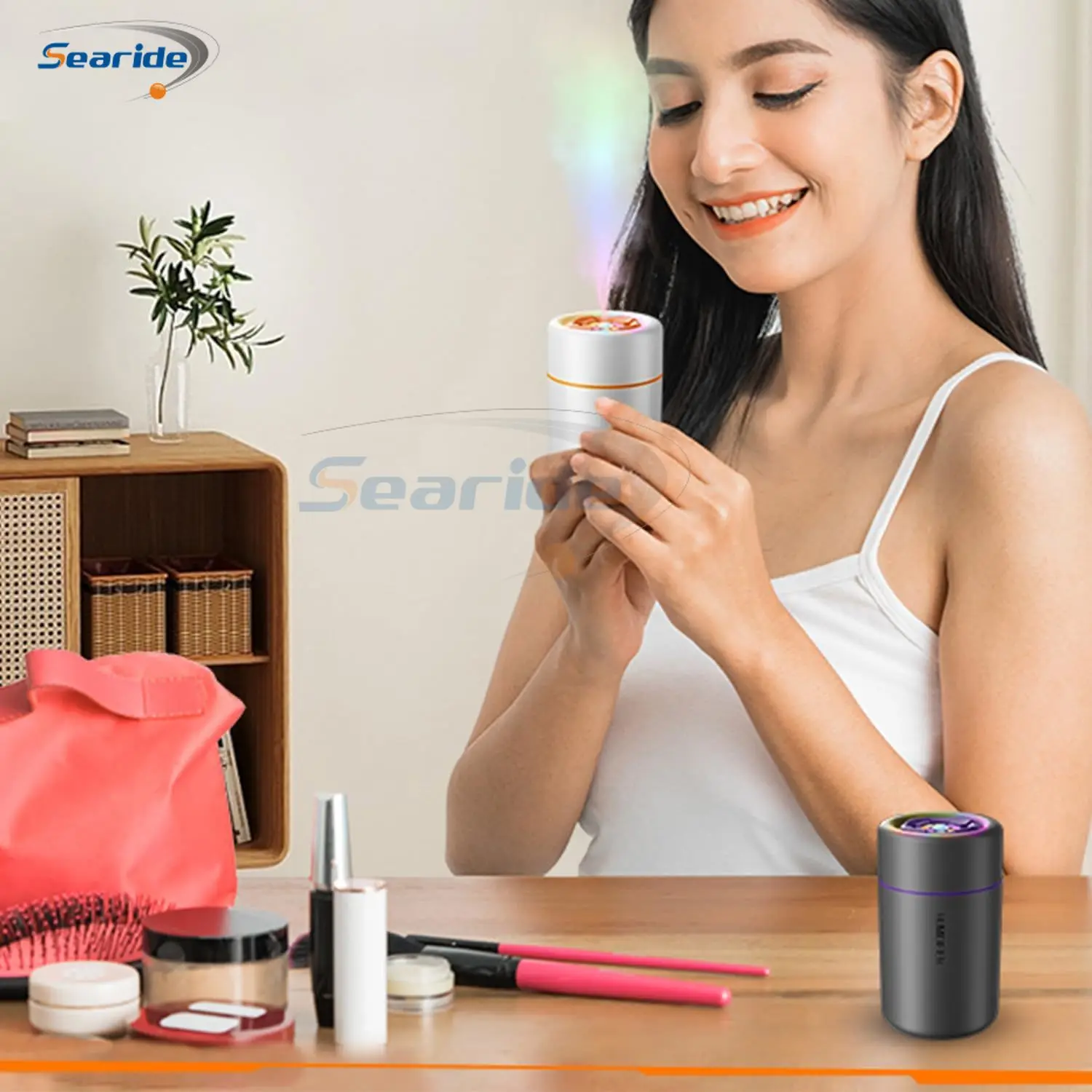 Mini Air Humidifier USB Electric Aroma Essential Oil Diffuser Purifier Aromatherapy Mist Maker Color Lights For Car Home Bedroom 6