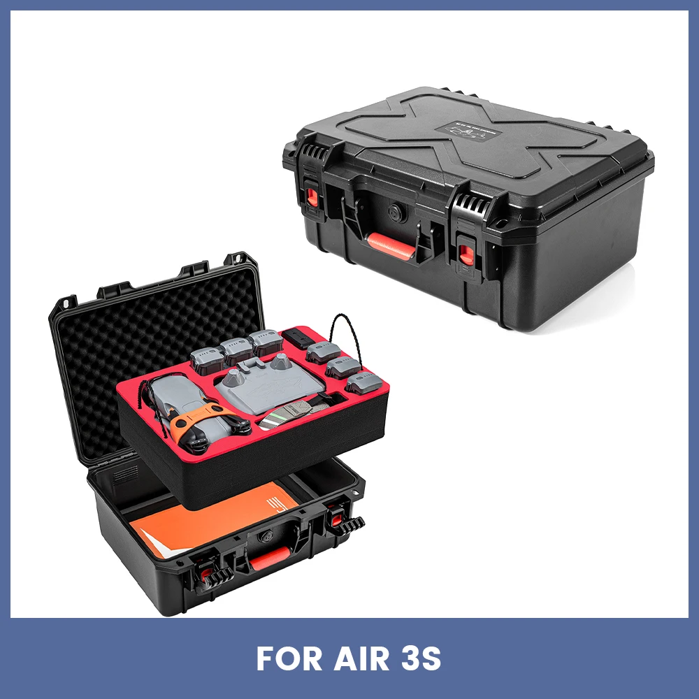 Double-Layer Explosion-Proof Waterproof Storage Case Shock Absorption Case Drone Accessories For DJI AIR 3S/AIR 3