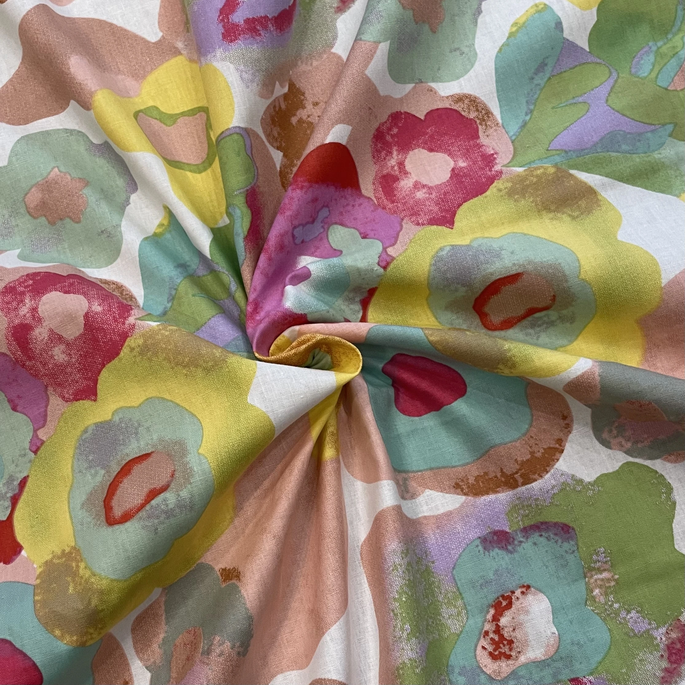 Cotton Poplin Fabric Watercolor Graffiti 100% Cotton Poplin 40S Digital Printing for Sewing Cloth Dresses Skirt Kids Designer