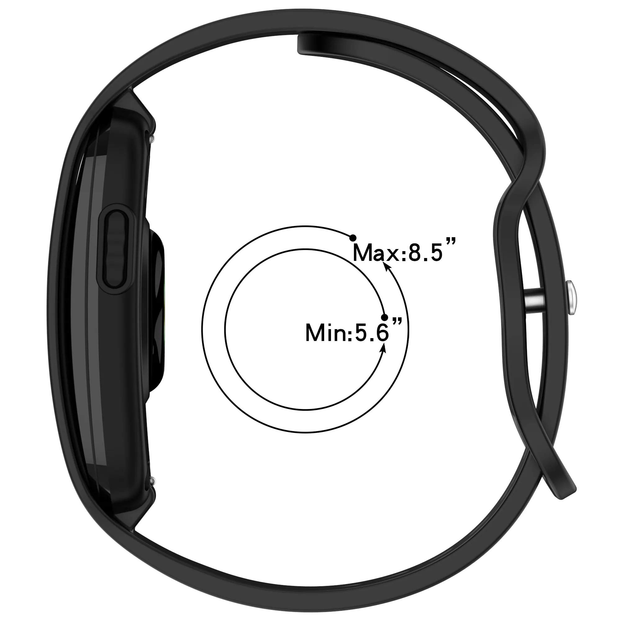 Silicone Strap for Smart Band - Men's and Women's Bracelet Replacement Wristband Accessory