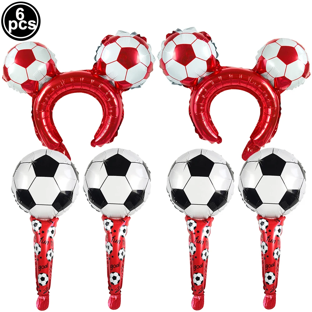 Vibrant Soccer Themed Foil Balloon
