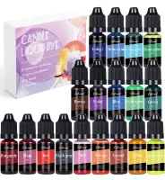 Candle Dyes Kit Liquid Colorant Pigment Set DIY Candle Making Supplies Aromatherapy Soap Soy Wax Dye Candle Mold Coloring 2
