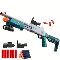 Soft Bullet Sniper Rifle with Scope Toy JH2027C Shell Throwing Design Toy Shotgun-Variant1（ US Stock） 1