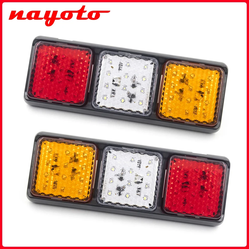1Set 12V 24V Detachable Tail Light Stop Rear Brake Light Turn Signal ...