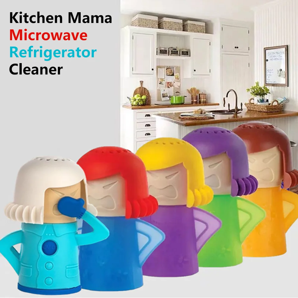 Abnaok Microwave Cleaner Angry Mom with Fridge Odor Absorber Cool