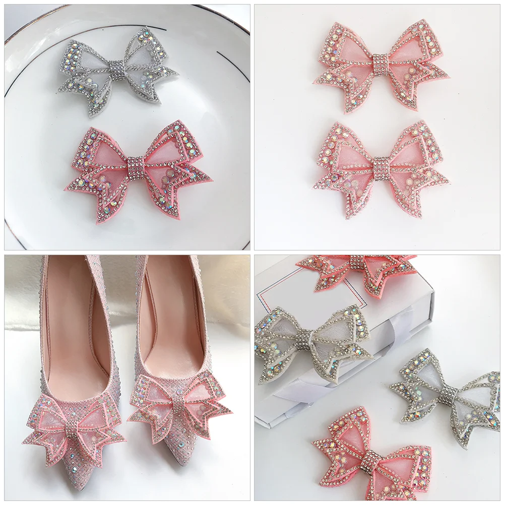 Shoe Embellishments Wedding Decor Charm for Pumps Decors Charms Bow Accessories Bows Shoes 5