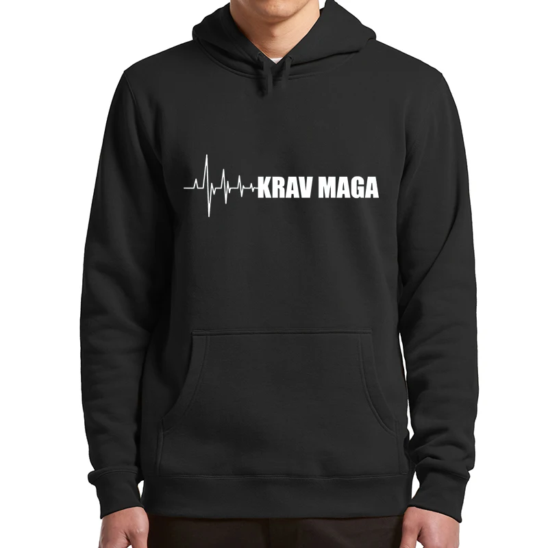 

Флисовая Толстовка Krav Maga с рисунком сердцебиения, спортивный пуловер в стиле Джик для боевых искусств, свитшоты с длинным рукавом для мужчин и женщин