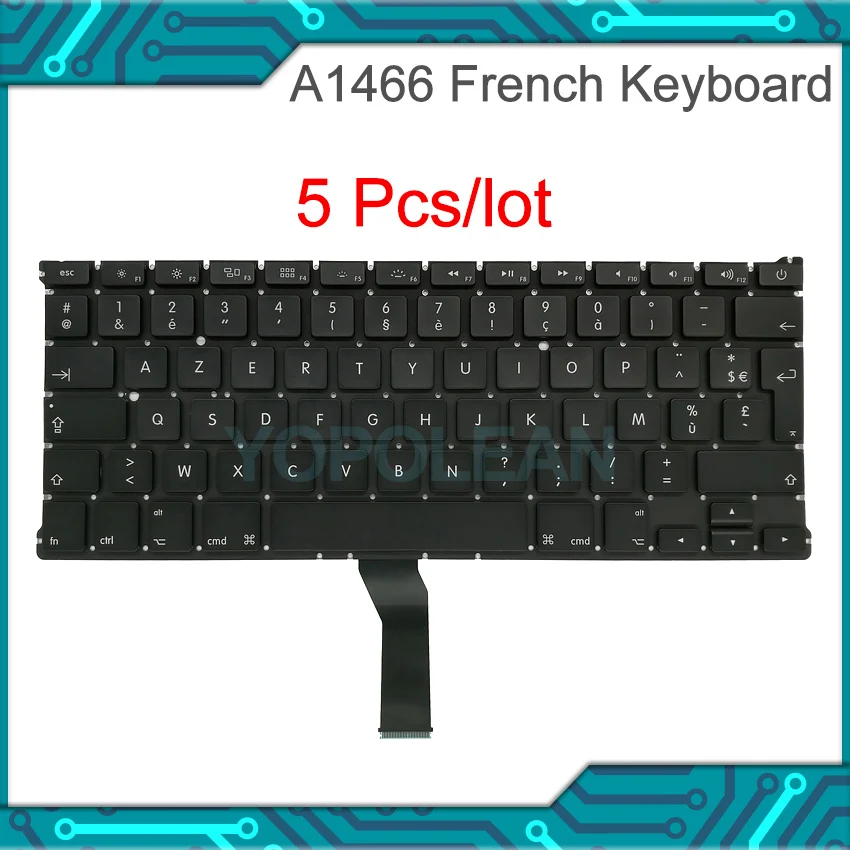 5Pcs/lot Laptop Replacement French Keyboard For Macbook Air 13" A1369