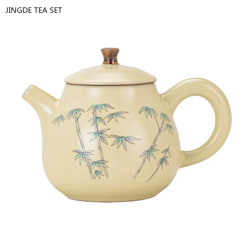 1PCS 180cc Ceramic Ru Kiln Single Teapot Chinese High End Household Kung Fu Tea Maker Xishi Pot Chinese Tea