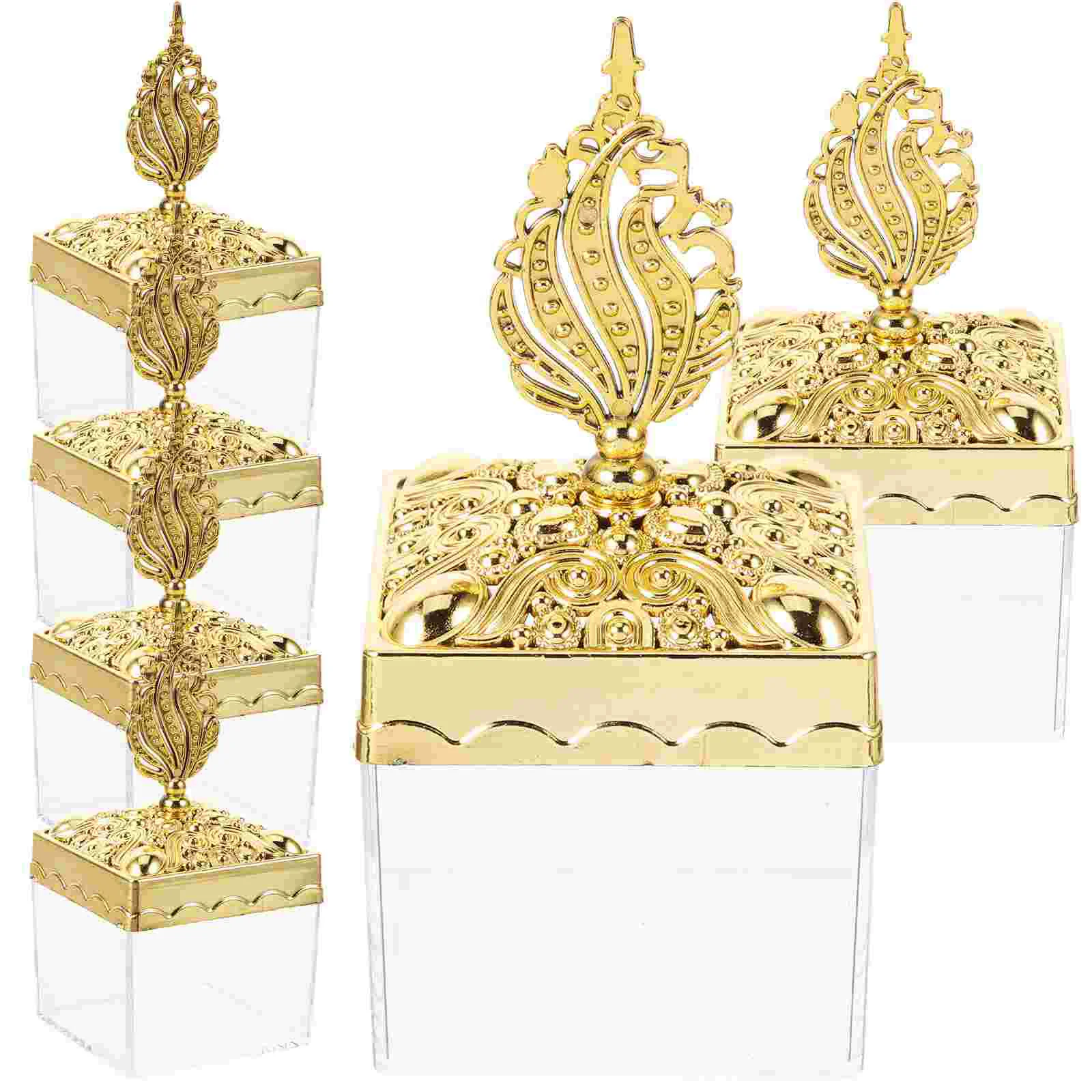 

Wedding Candy Boxes Plastic Chocolate Cookie Biscuit Packing Boxes Baby Shower Birthday Party Display Decorations