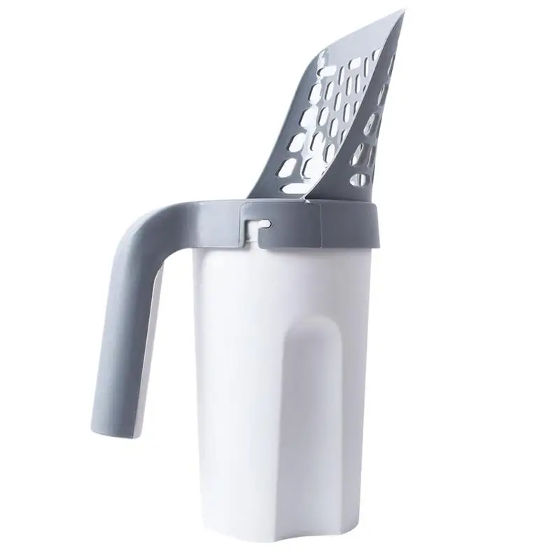 Pooper Scooper Integrated Cat Litter Sifter Scoop System Household Cat