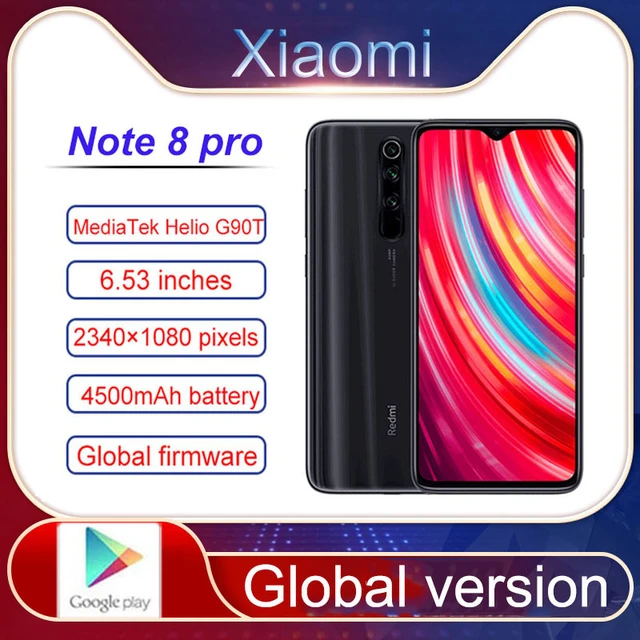 6.53'' Xiaomi Redmi Note 8 Pro celular smartphone 6GB RAM 128GB ROM 4500mAh  64MP