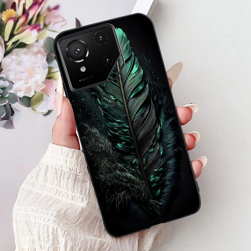 Luxury Cute Cat Silicone Shockproof Bumper Back Cover - Stylish Painted Design