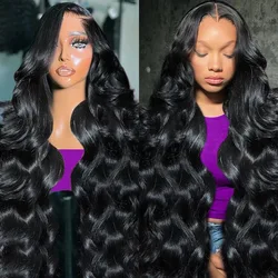 HD 30 Inch 13x4 13x6 Body Wave Lace Front Wig Pre Plucked Lace Frontal Wig Human Hair Wigs 7x5 Glueless Wigs Ready To Go