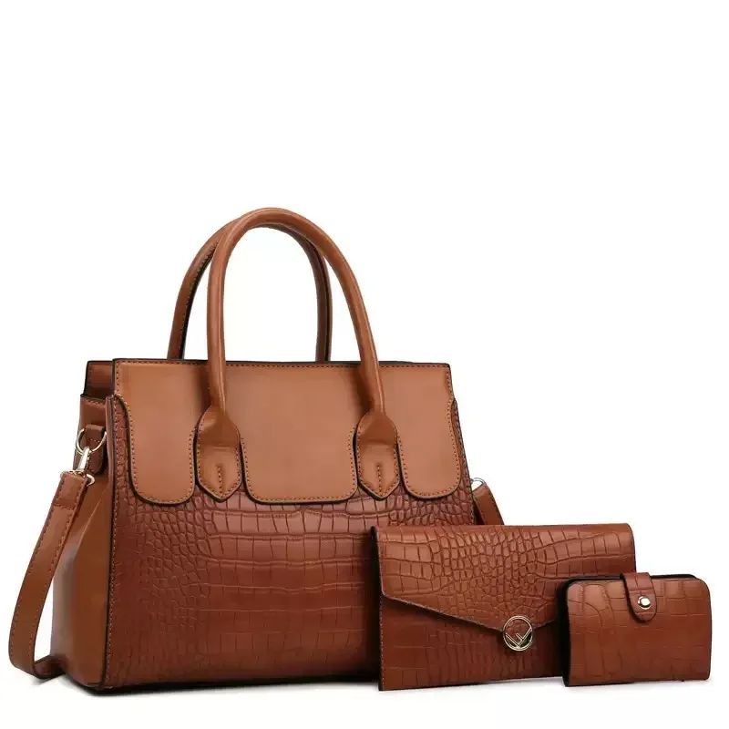 

Mother and Child Bag Retro Three Piece Set Women's Bag One Shoulder Crossbody Handheld Big Bag