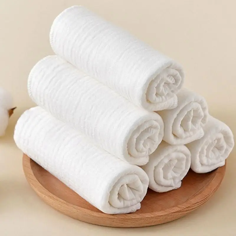 Cotton Washcloth Soft & Absorbent Towel Breatahble Burping Cloth for Newborns and Toddler Home Daily Care