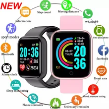 

Y68 Digital Smart Sport Watch Children and Adult Health Fitness Step Count Information Reminder Wrist Watch for Men Women Hours
