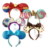2025 Mouse Ear Headband PU Bows COSTUME Hallowmas Headband Cosplay Gift Plush  Mouse Doll Girls Party Hairband