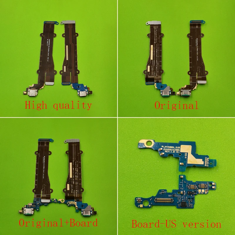 1pcs USB Charging Dock Connector Mic Flex Cable For LG V60 ThinQ 5G V600TM V600AM LMV600N LMV600EA Charger Port Board