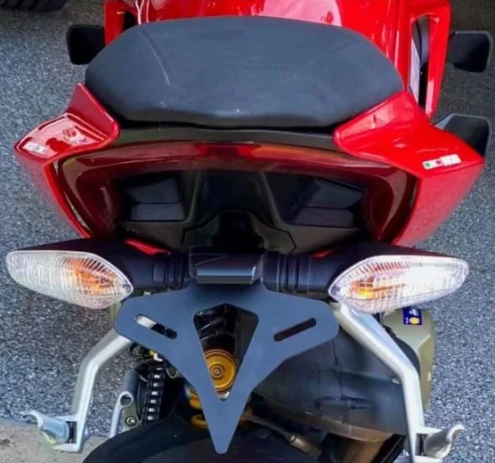 오토바이 뒷꼬리 깔끔한 번호 번호판 거치대, DUCATI Panigale/Streetfighter V4.S.R/V2 스틸 펜더 제거 키트