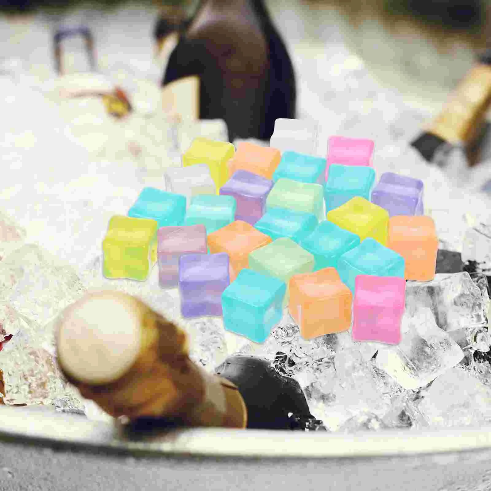Drinks Convenient Ice Cubes Reusable Washable Whisky And Acrylic Refreezable 25 Pcs ice mold whiskey ice cubes