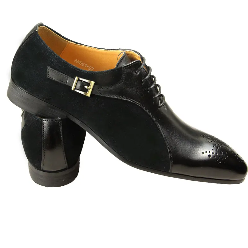 Business Men Leather Shoes Luxury Designer Leather Shoes Handmade Patchwork High Quality Sapato Social Masculino Oxford Man Shoe
