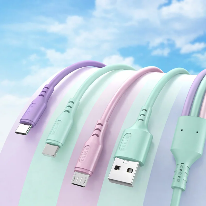 Universal 3-in-1 High-Speed Charging & Data Sync Cable - 6A Fast USB Charger Cord