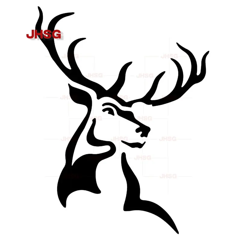 

Car Stickers Vinyl Stickers Deer Head Motorcycle Decorative Accessories Waterproof PVC