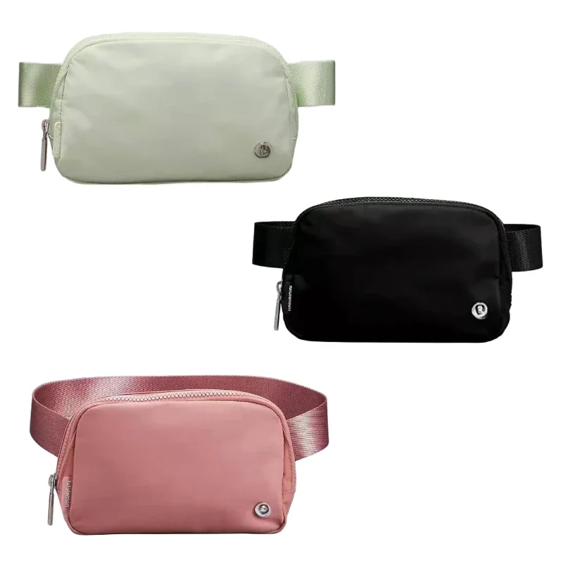 

Женская поясная сумка через плечо, новая модная цветная сумка Lulu для занятий спортом на открытом воздухе, бега, фитнеса, хранения телефона, металлическое украшение, карман для йоги