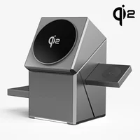 New 15W Qi2 3 In 1 Touch Autorotation Magnetic Wireless Charger For Android iPhone iWatch Magsafe Fast Charging Dock Station - Image 5