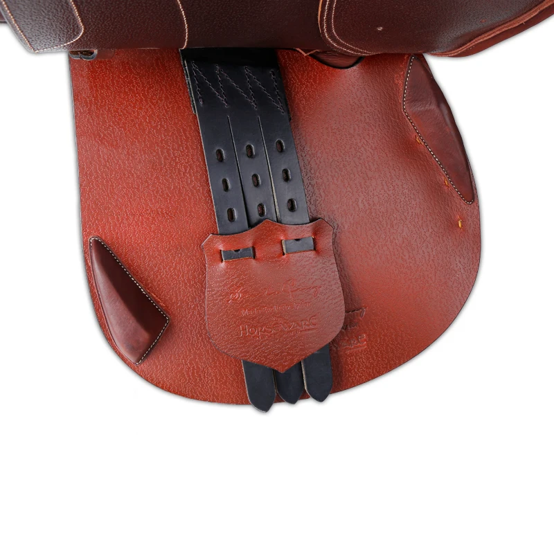 Good quality of cowhide leather jumping saddle