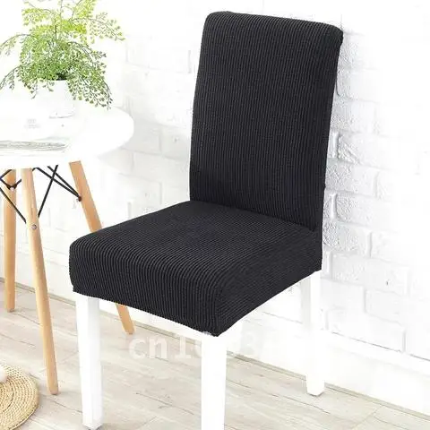 

Polar Fleece Fabric Chair Cover Stretch Slipcovers Seat Chair Covers For Restaurant Banquet Hotel Home Dining Room 34 Colors