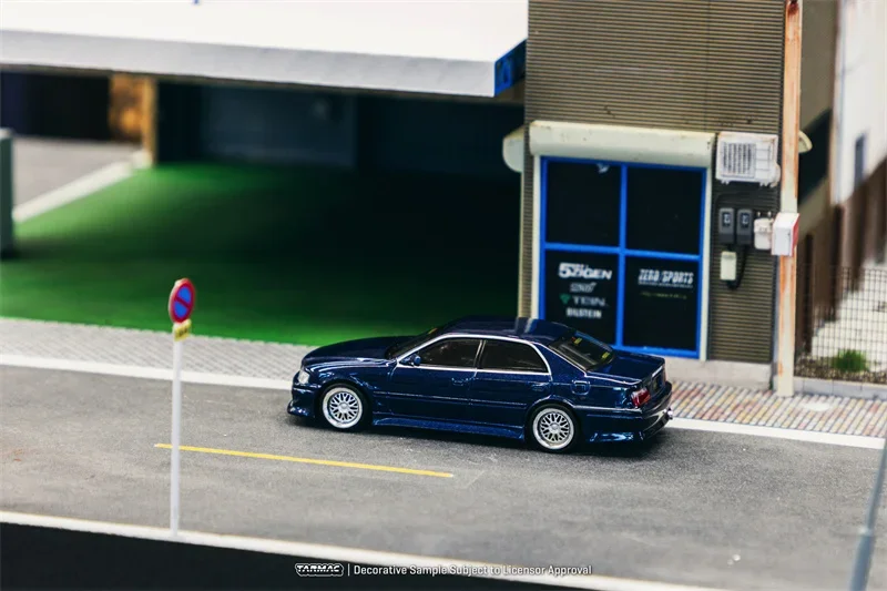 

Tarmac Works 1:64 VERTEX Chaser JZX100 Blue Metallic Diecast Model Car