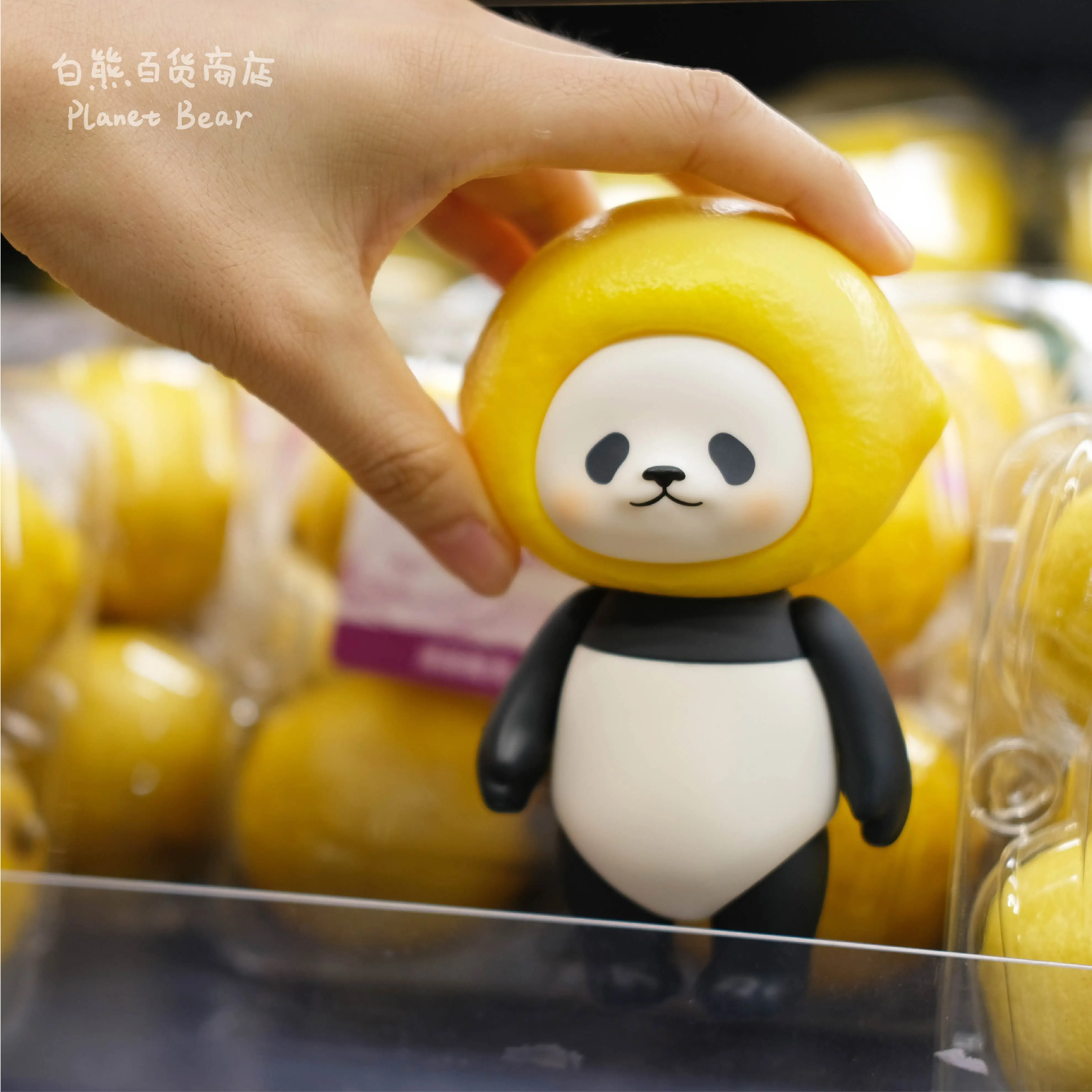 Planet bear レモンパンパン Panpan フィギュア Planetbear Lemon Panpan Panda with Limon Head Action Figure