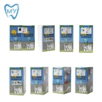 1 boîte Ormco Zoo pack élastiques dentaires orthodontiques Zoo Pack élastiques bandes de caoutchouc haute qualité Latex bretelles Force 1