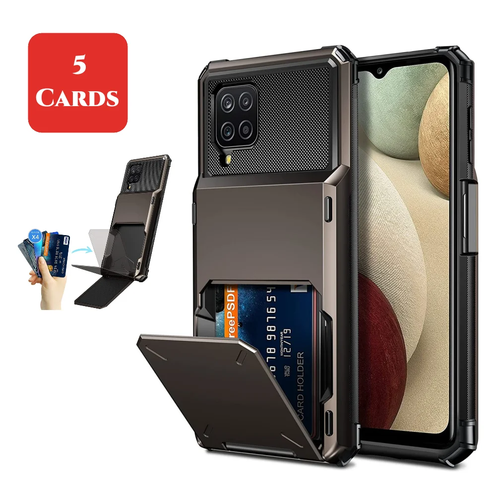 Custodia Samsung A12 Portafoglio Custodia Per Telefono Con Slot Per 4 Carte Per Samsung Galaxy A12 Custodia Per Samsung A12 A125F A125 Cover Per A12