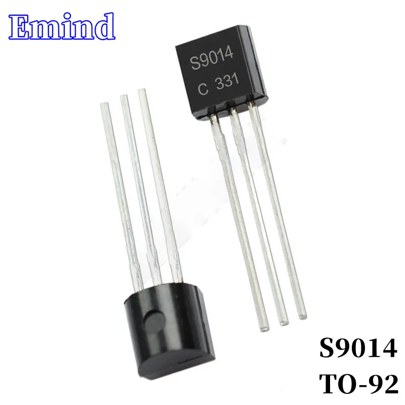 

100/200Pcs S9014 DIP Transistor TO-92 Type NPN Bipolar Amplifier Transistor 45V/200mA