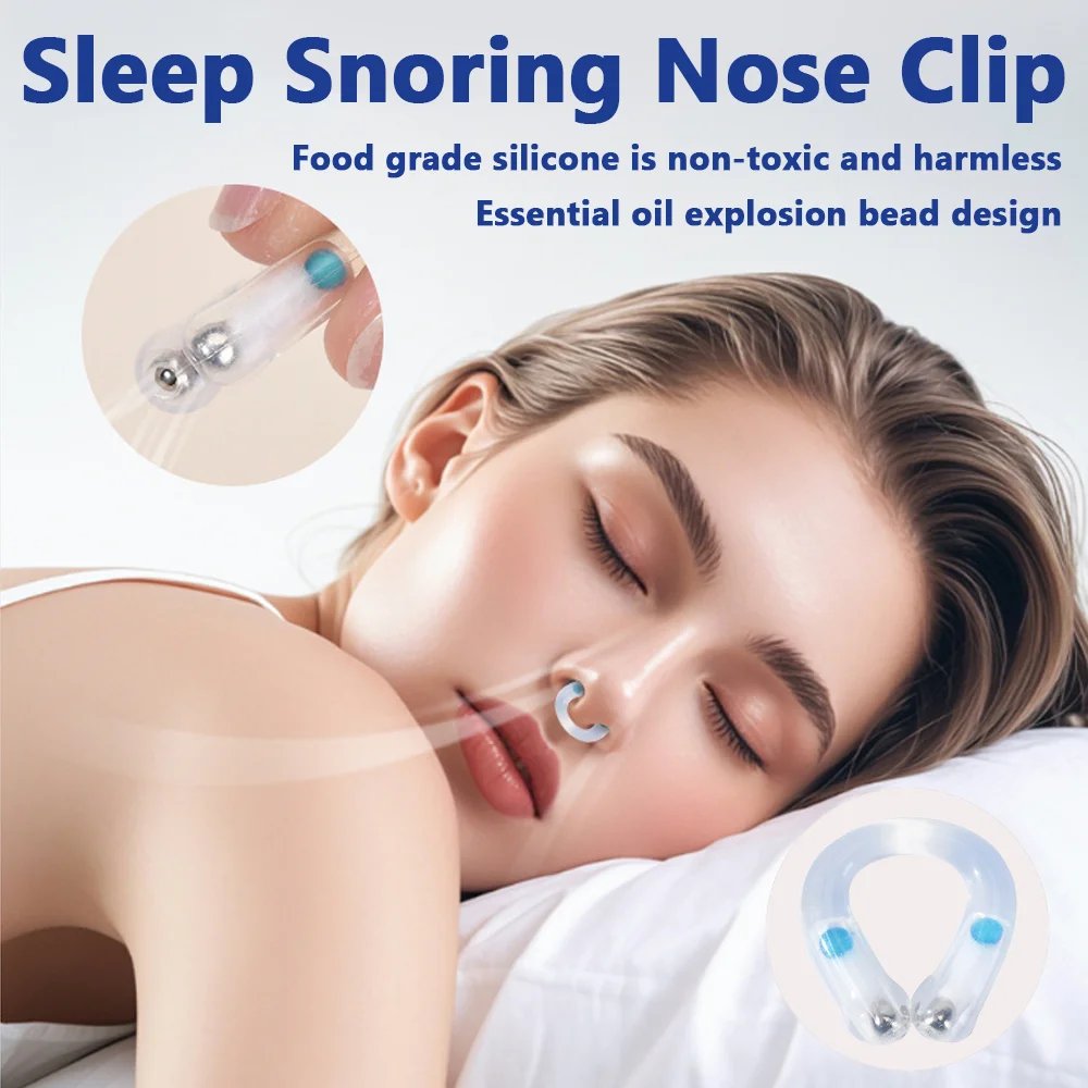 Anti-Snoring Nose Clip Nasal Breathing Dilators Sleep Explosion Bead Snore Stopper Increase Sports Air Intake Improve Sleeping 2