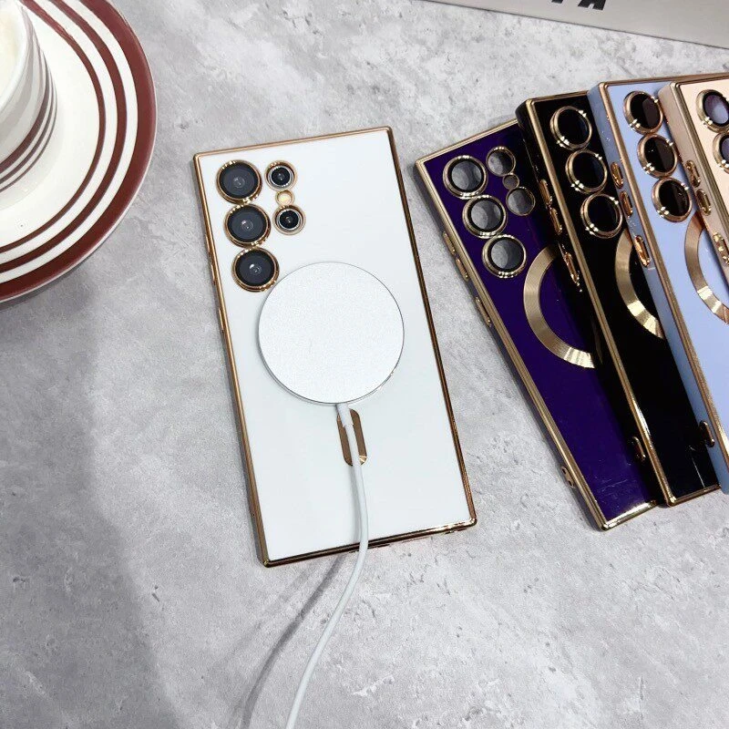 6D Plating Soft Case with Magnetic Wireless Charging Compatibility