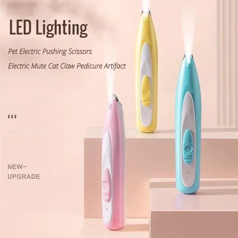 Pet Electric Pushing Scissors Cat Foot Dog Hair Shaver Fader Electric Mute Cat Claw Pedicure Pet Hair Trimmer Dog Hair Trimmer Pet Clipper Dog Clipper