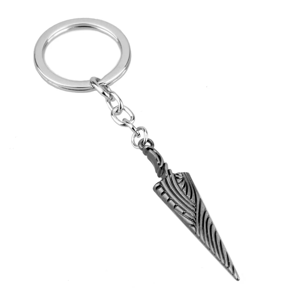 Hollow Knight Metal Keychain Key Chain Key Ring Spike Shape Cosplay Costumes Pendant Interesting Keyring Accessories