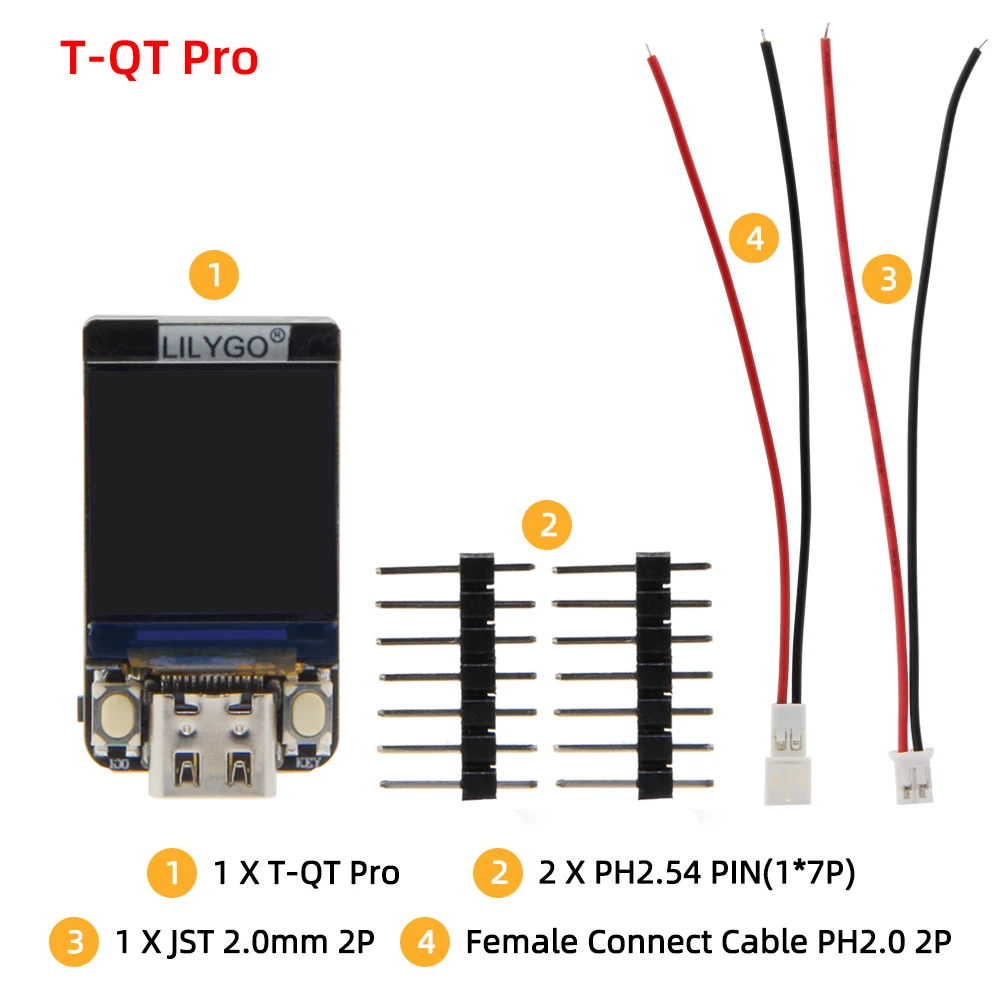 ® T-QT Pro ESP32-S3 GC9107 0.85 Inch LCD Display Module Development Board WIFI B