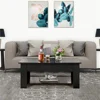 Modern 39in Lift Top Coffee Table with Hidden Compartment & Storage for Livingroom, Black 3
