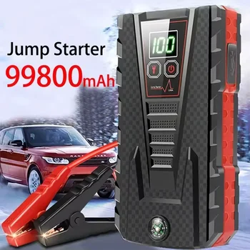 2025 New 99800mAh 5000A Jump Starter | 12V for Petrol/Diesel | Power Bank w/Smart Protection