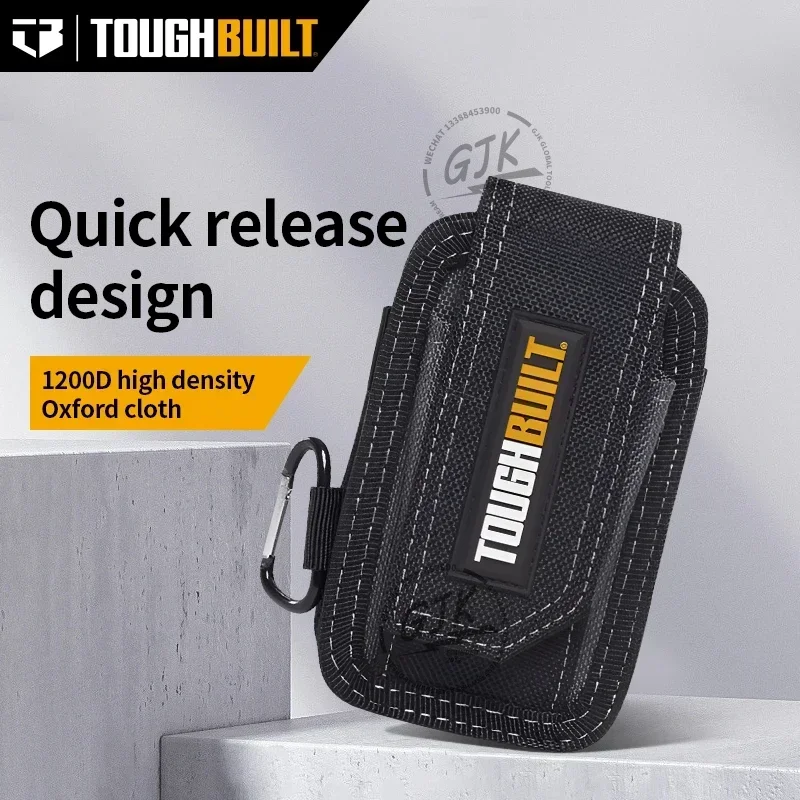 TOUGHBUILT 스마트폰 파우치 두꺼운 마모 방지 1200D 고밀도 내마모성 옥스포드 천 정리 가방 TB-33C