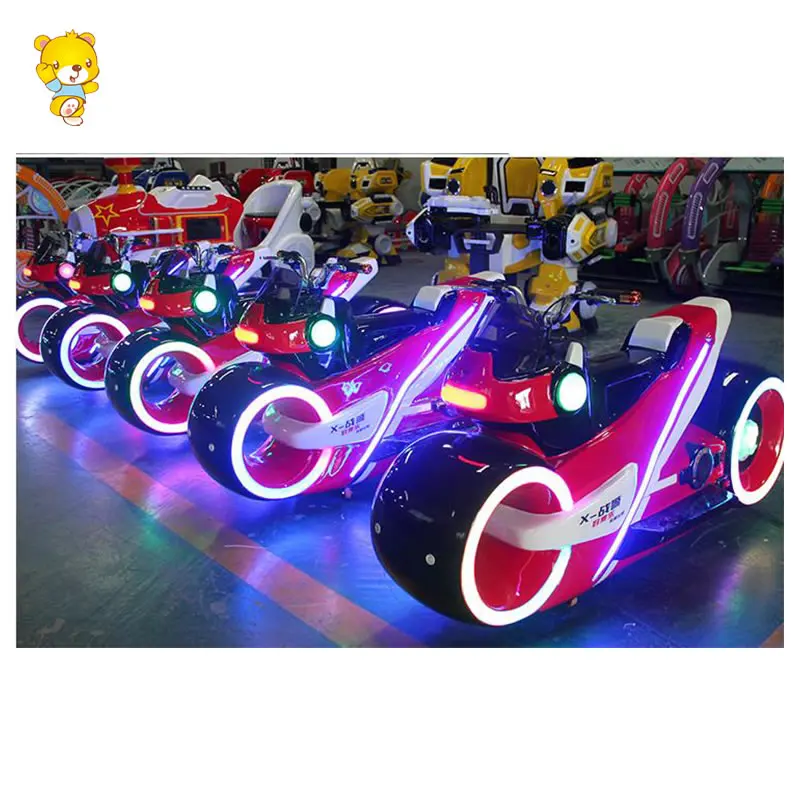 Electric Kid's Motorcycle Bumper Car Indoor Outdoor Riding Machine Amusement Park Commercial Product Playground Shopping Malls