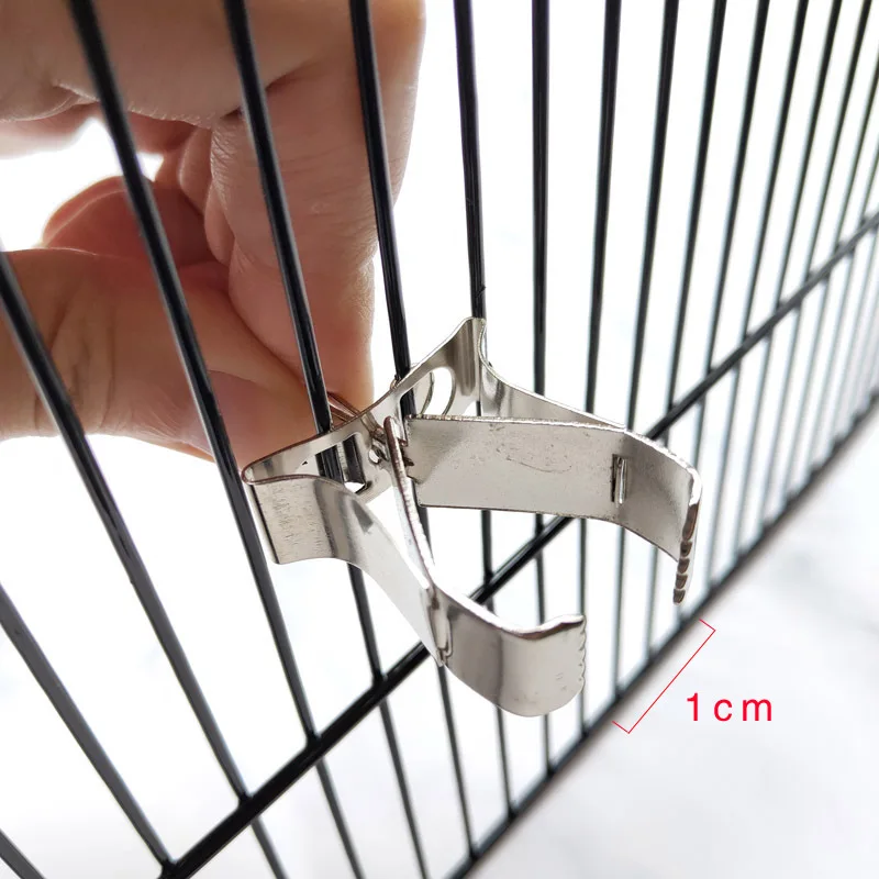 Birds Food Holder Pet Parrot Feeding Fruit Vegtable Clip Feeder Device Pin Clamp 1Pcs parrot feeder bird feeder